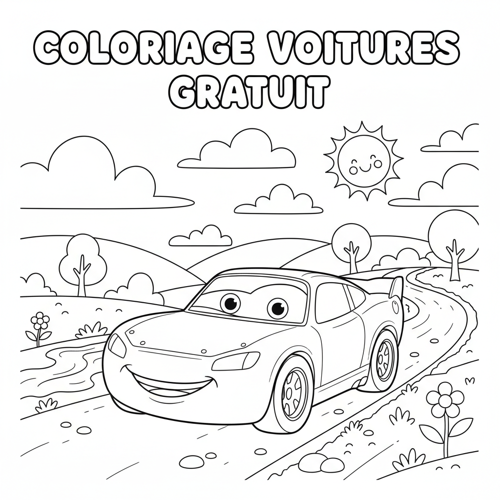 Coloriage coloriage cars gratuit à imprimer 3