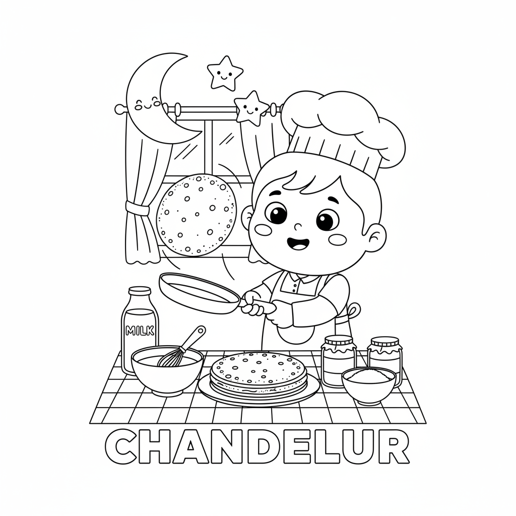 Coloriage coloriage chandeleur