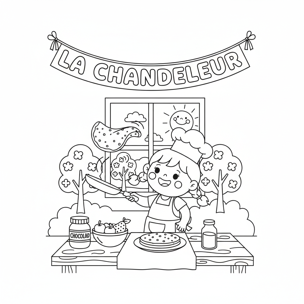 Coloriage coloriage chandeleur 3