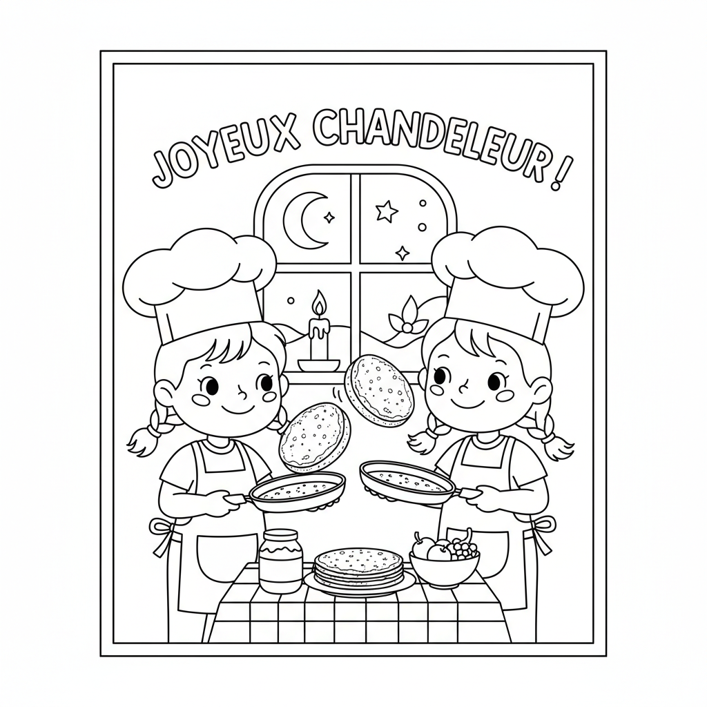 Coloriage coloriage chandeleur 4