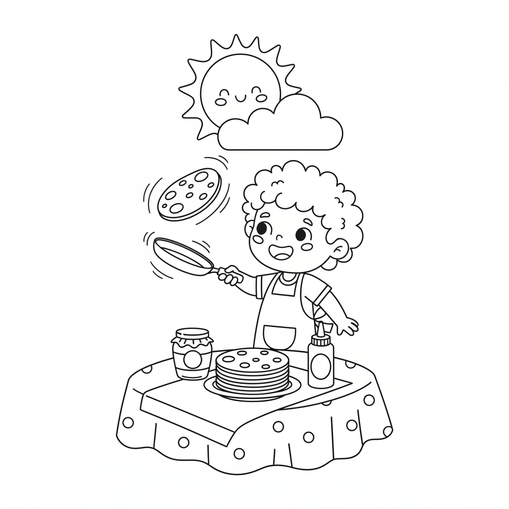 Coloriage coloriage chandeleur 5