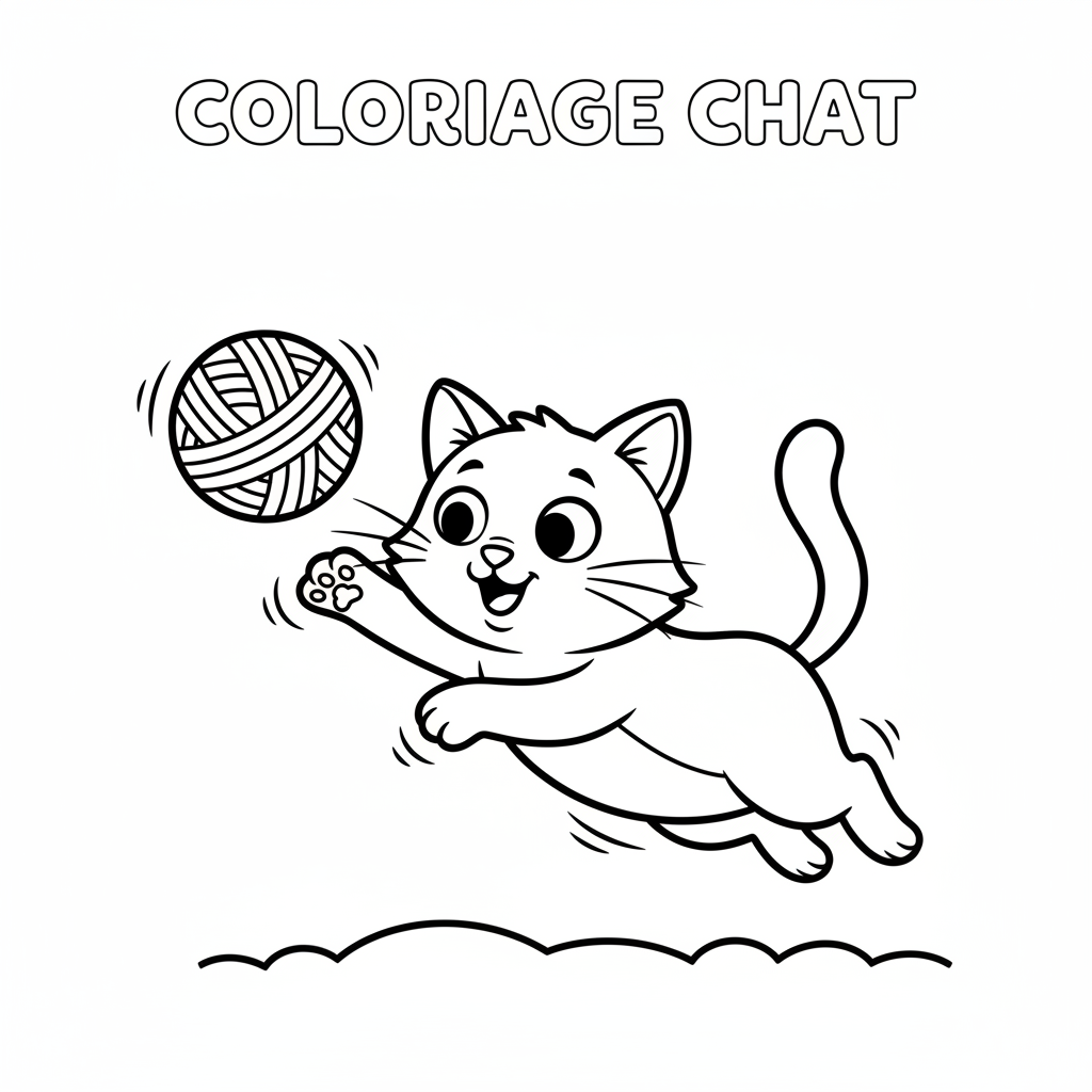Coloriage coloriage chat 5