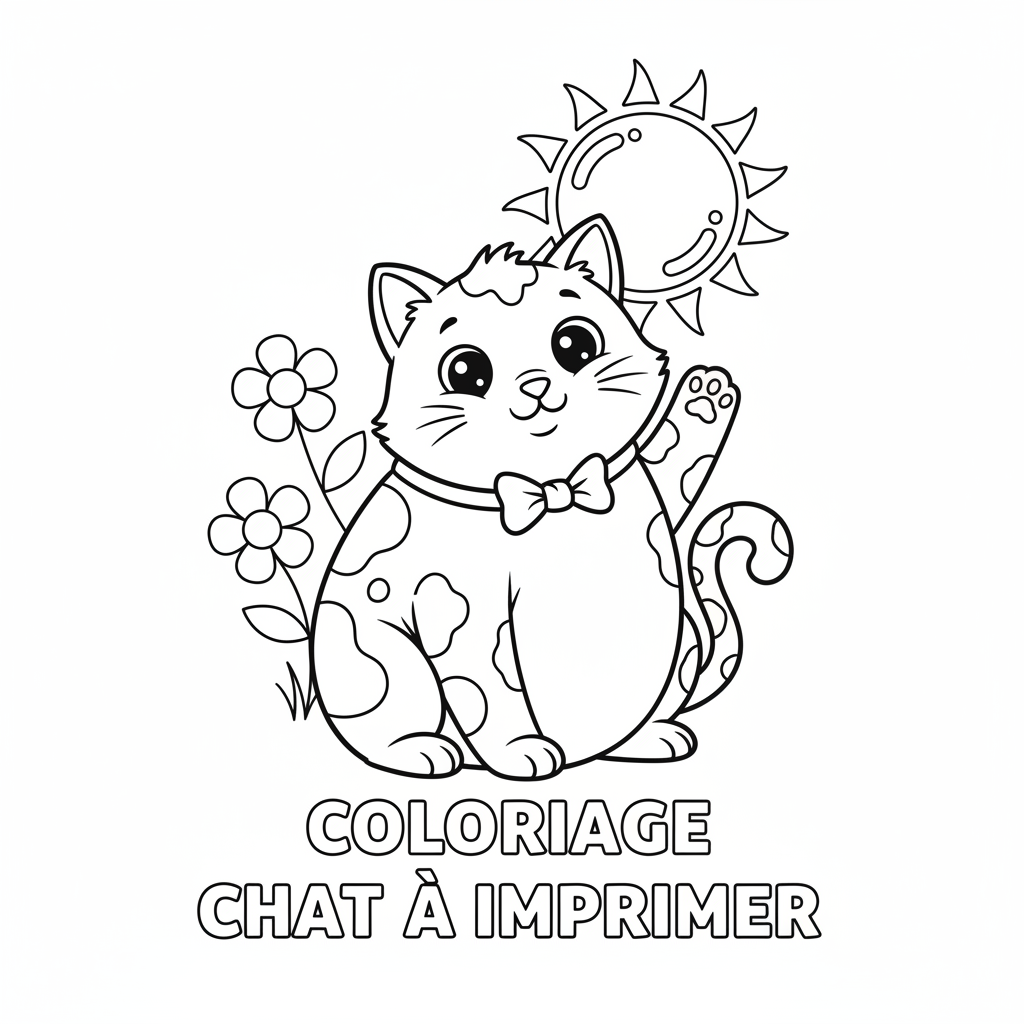 Coloriage coloriage chat à imprimer