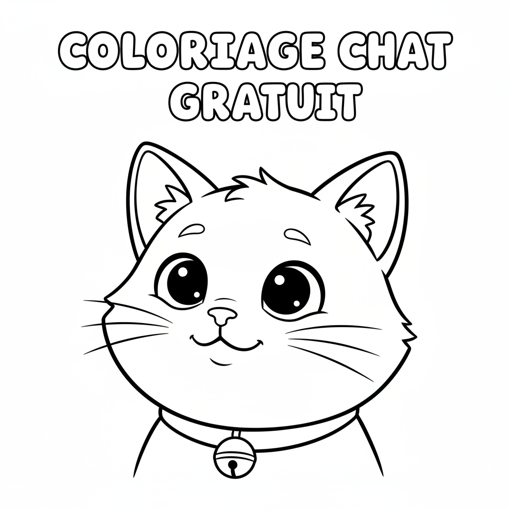 Coloriage coloriage chat à imprimer gratuit 4