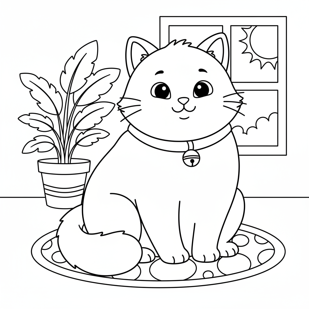 Coloriage Chat Adulte à Imprimer Gratuitement
