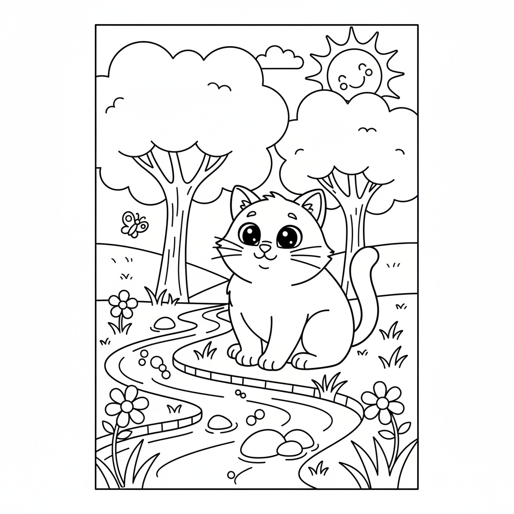 Coloriage coloriage chat imprimer 3