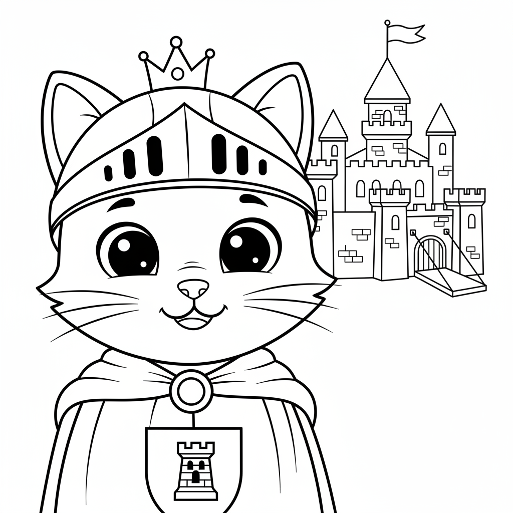 Coloriage coloriage chateau fort 4