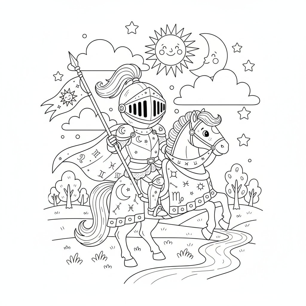 Coloriage coloriage chevalier du zodiaque 3