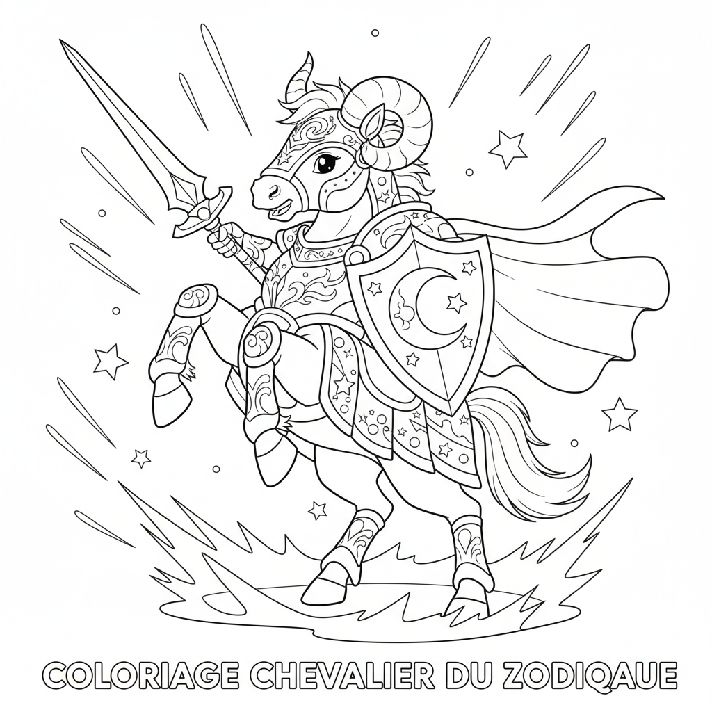 Coloriage coloriage chevalier du zodiaque 5
