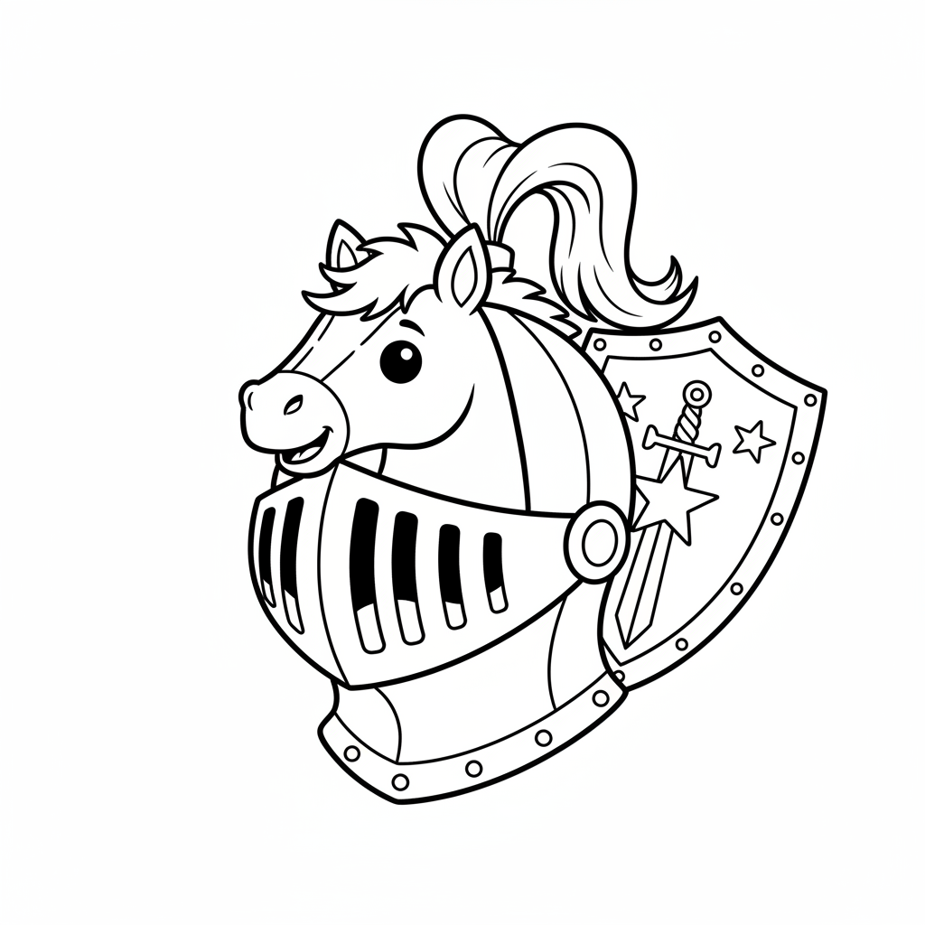 Coloriage coloriage chevalier imprimer 4