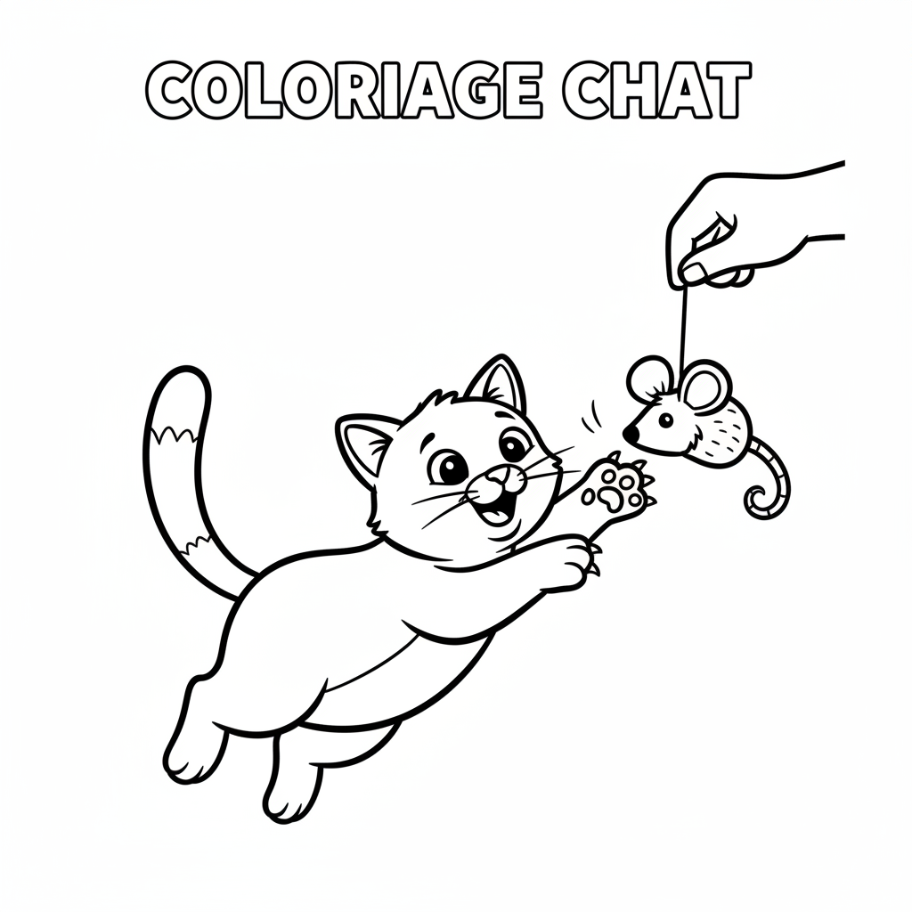 Coloriage coloriage chien chat 5