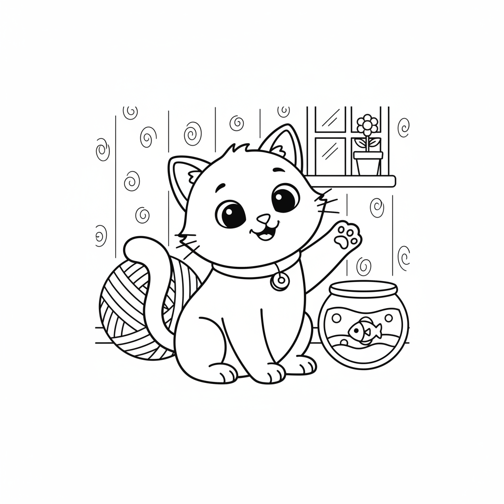 Coloriage coloriage chien et chat 2