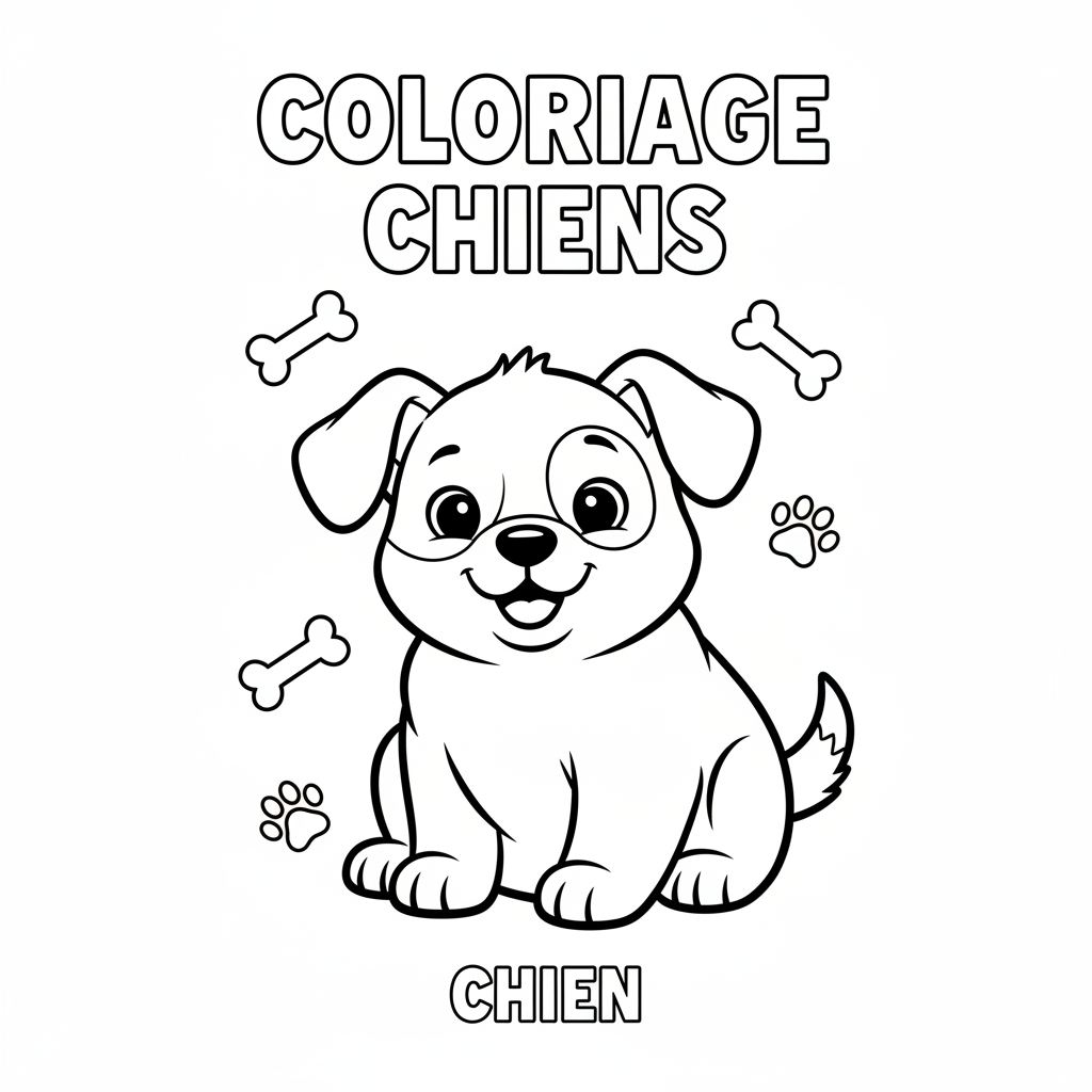 Coloriage coloriage chiens