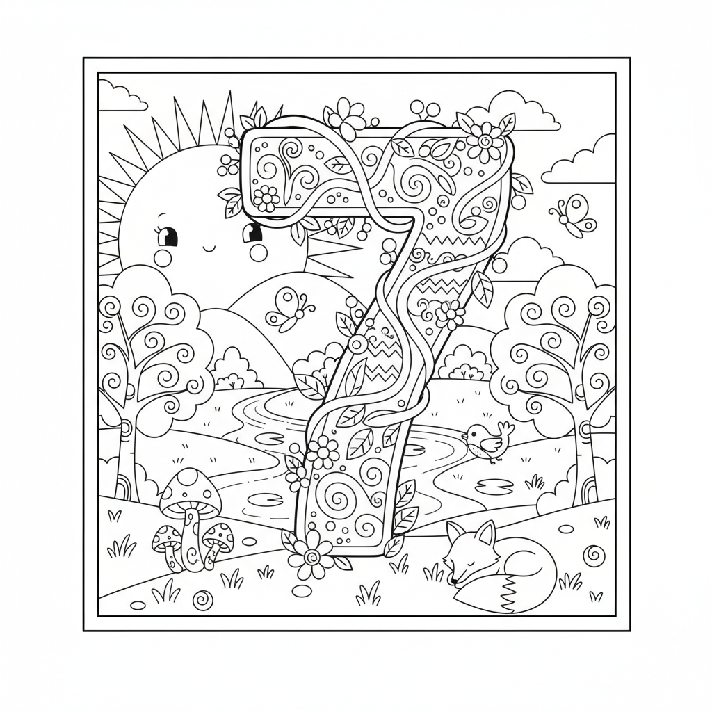 Coloriage coloriage chiffre adulte 3