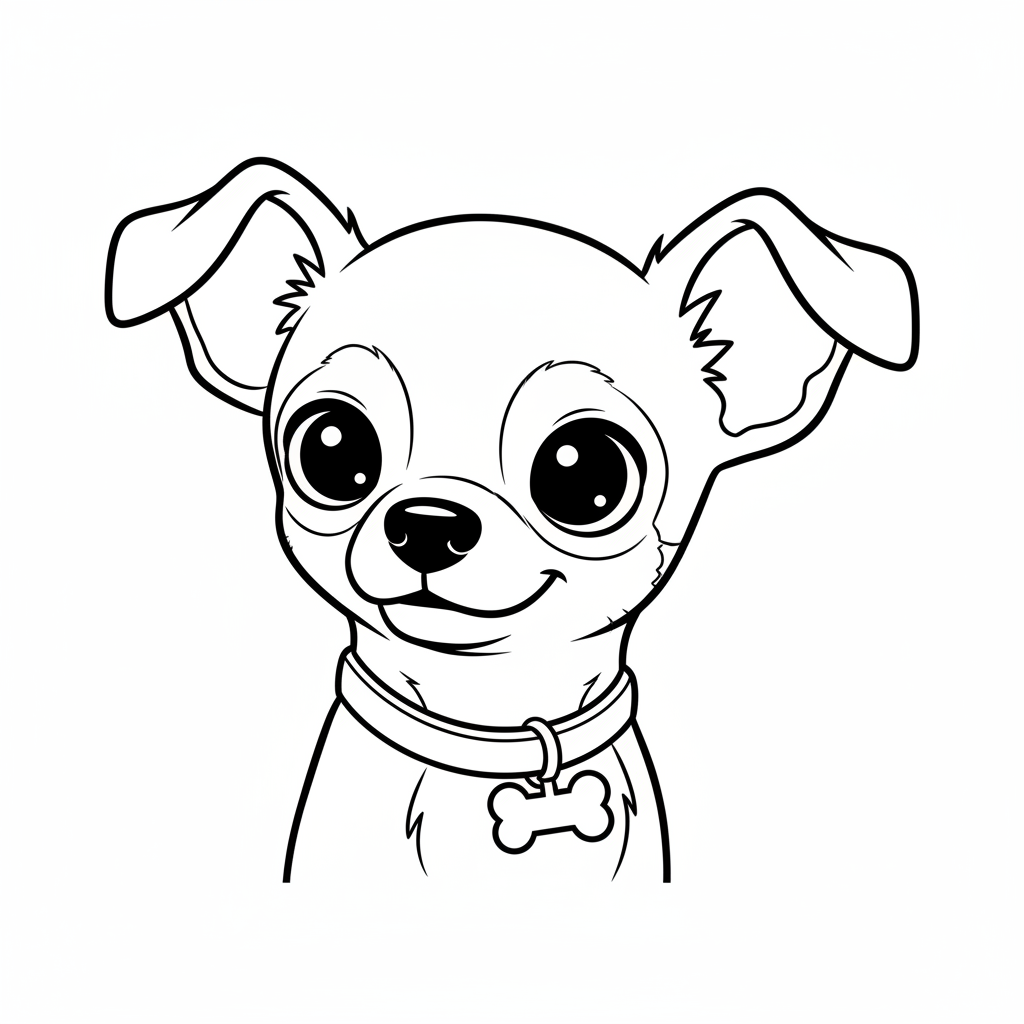 Coloriage coloriage chihuahua 4