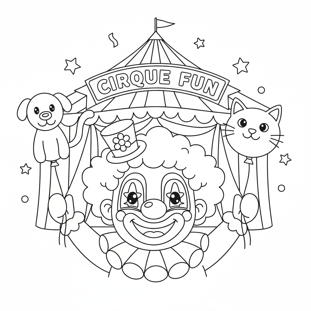 Coloriage coloriage cirque 4