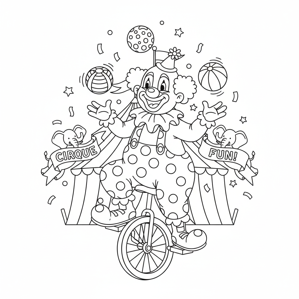 Coloriage coloriage cirque 5