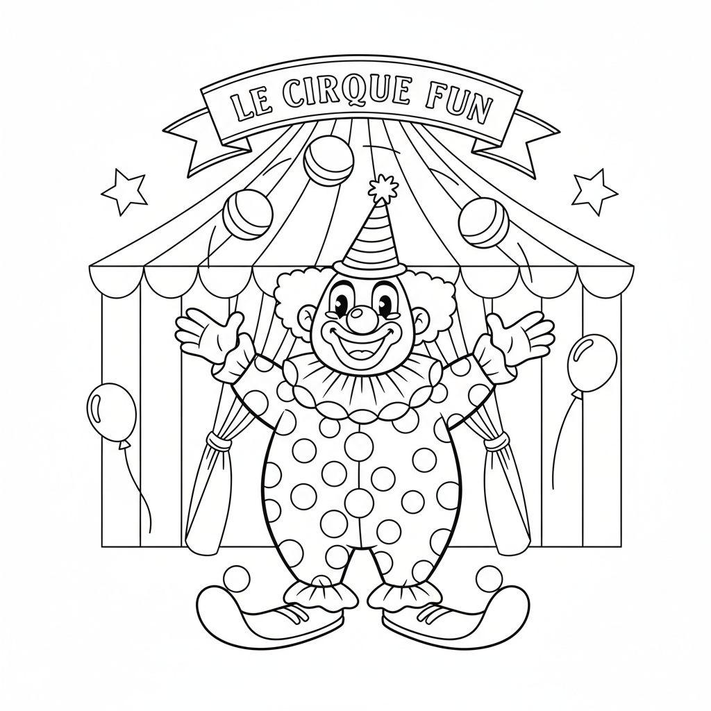 Coloriage coloriage cirque à imprimer