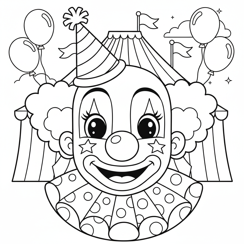 Coloriage coloriage cirque chapiteau 4