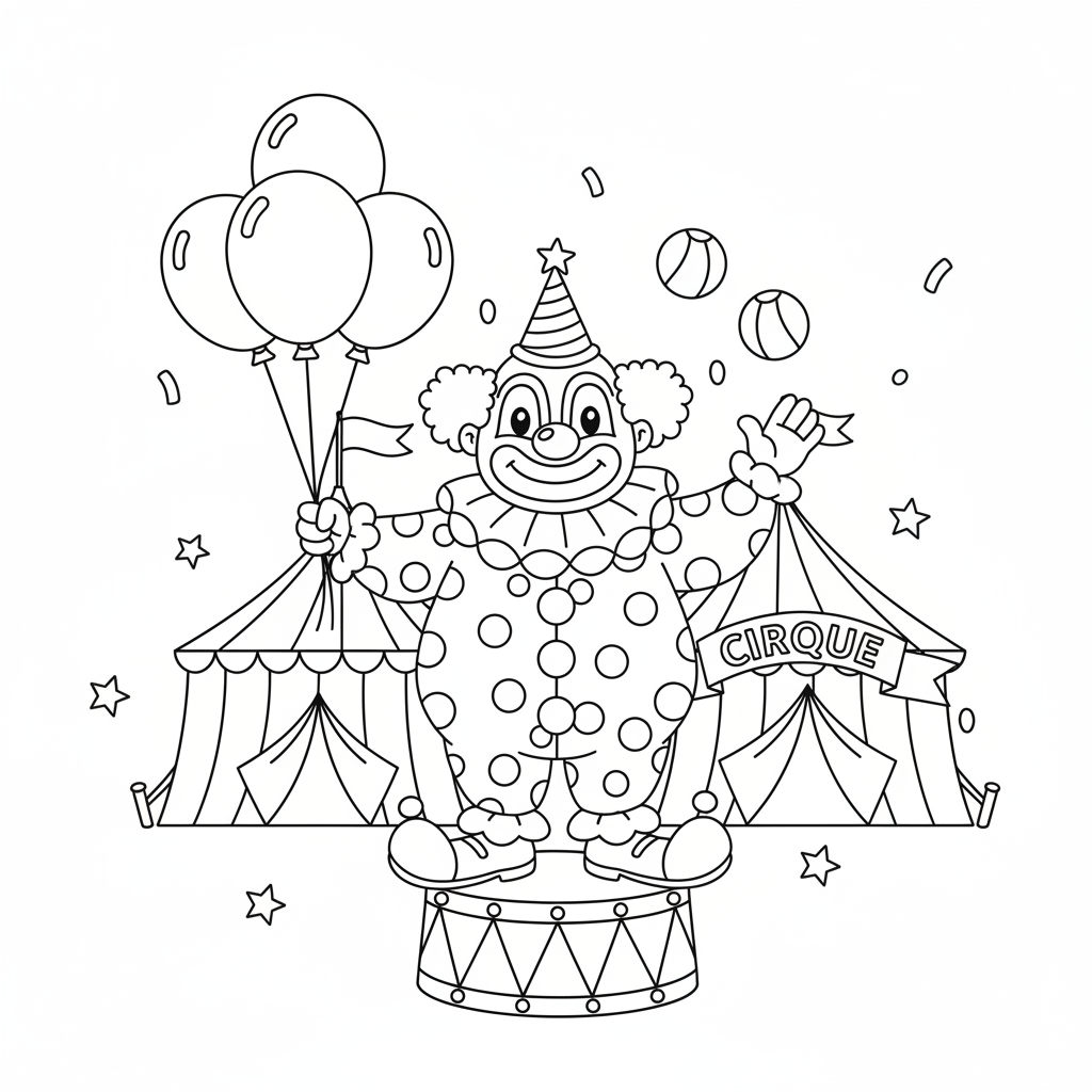 Coloriage coloriage cirque maternelle