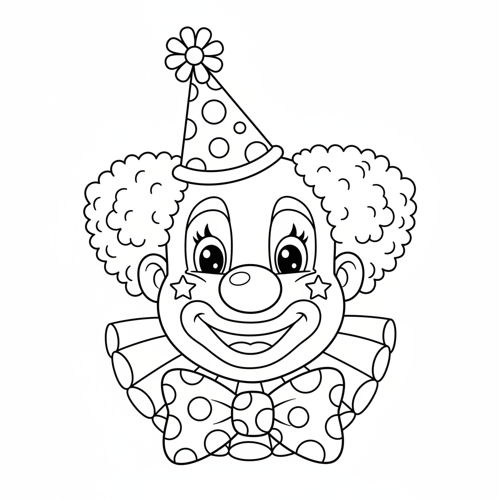 Coloriage coloriage clown 4