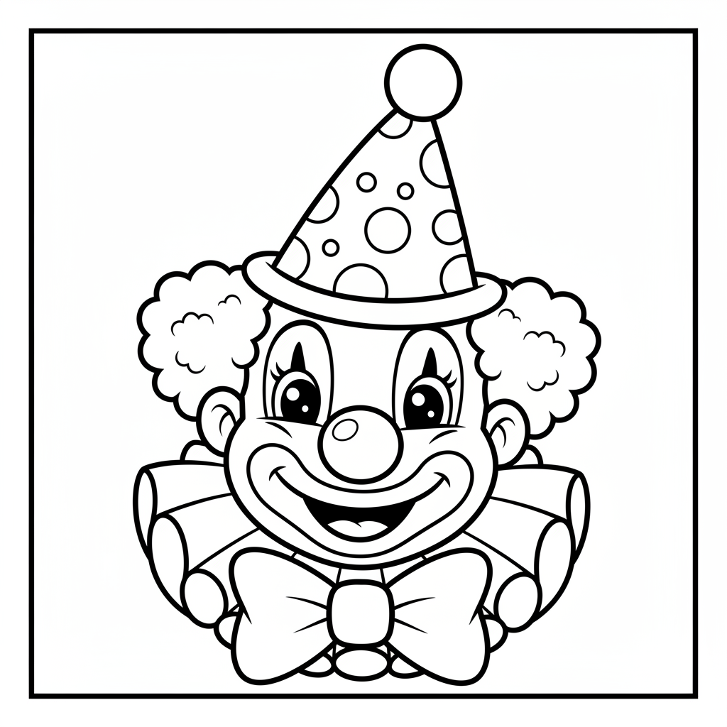 Coloriage coloriage clown à imprimer 4
