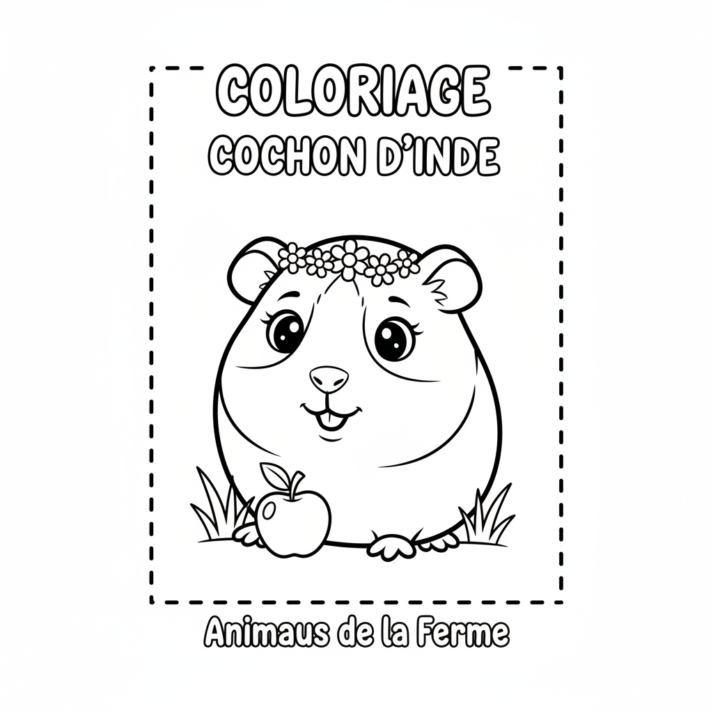 Coloriage Cochon D Inde à Imprimer Gratuitement