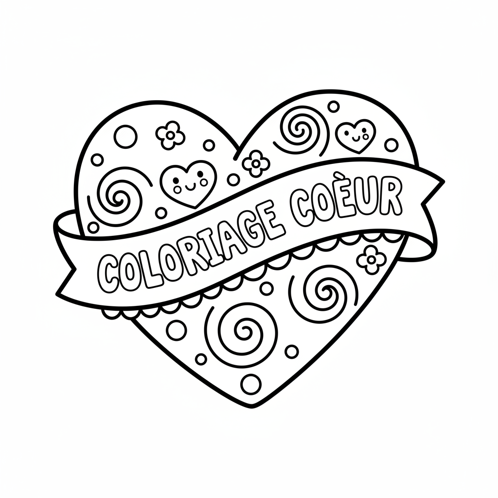 Coloriage coloriage coeur
