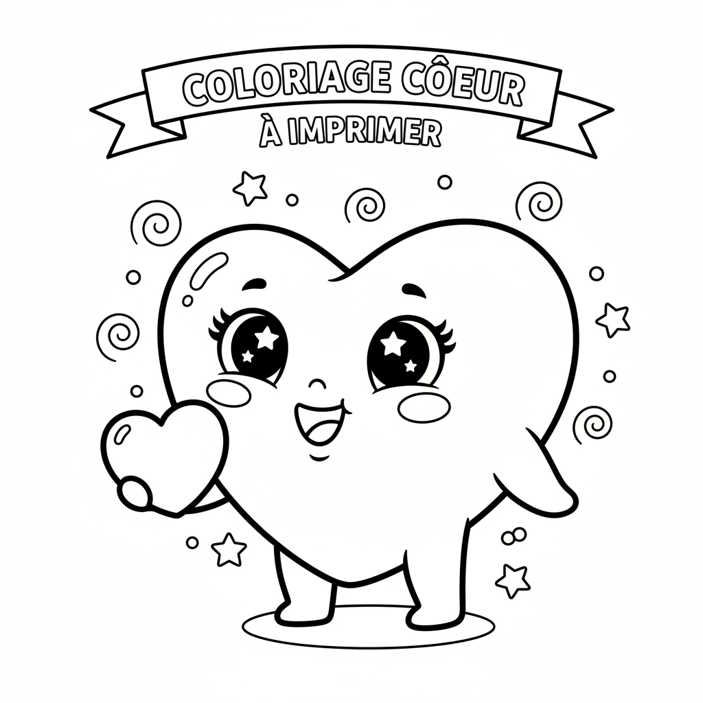 Coloriage coloriage coeur à imprimer 4