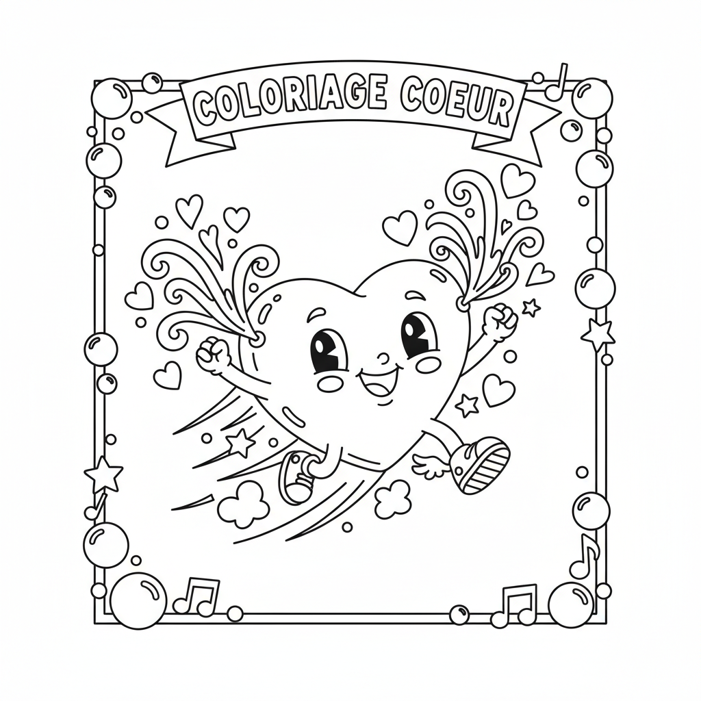 Coloriage coloriage coeur à imprimer 5