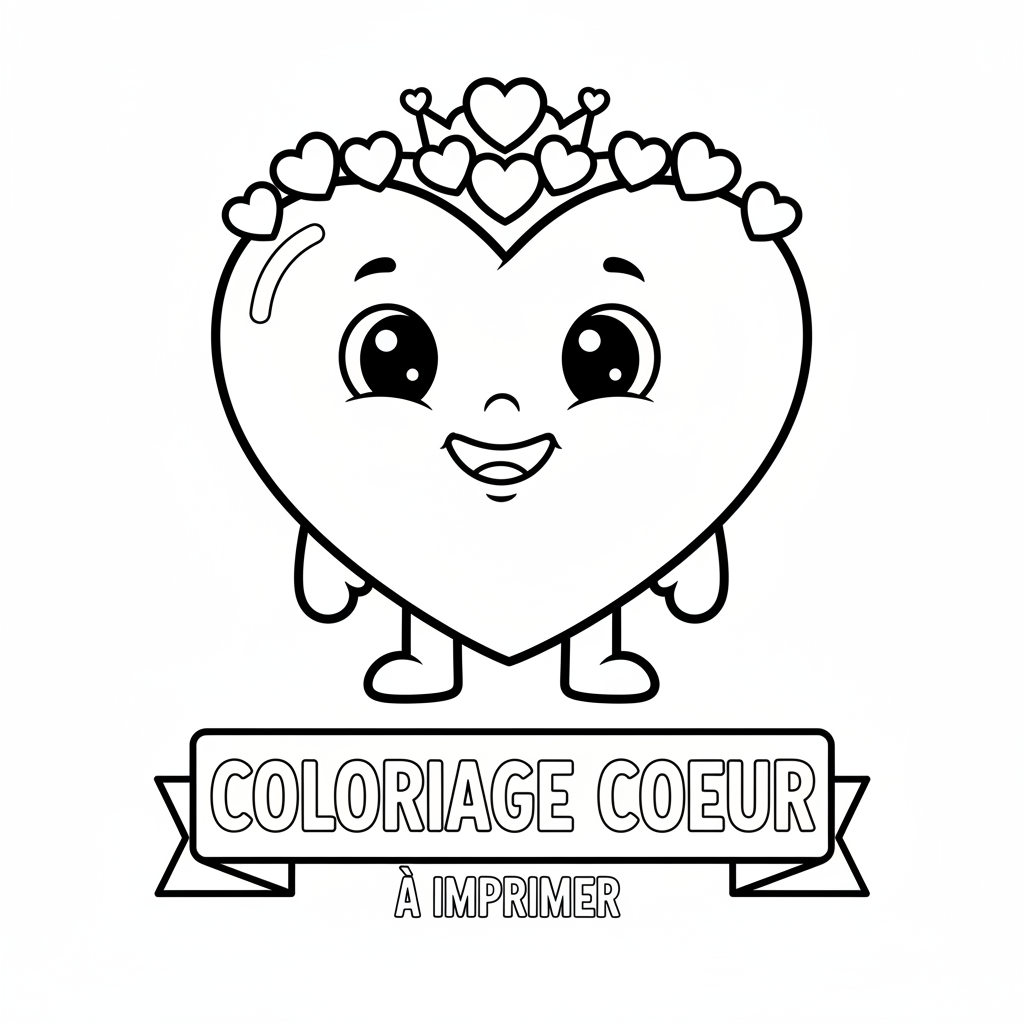 Coloriage coloriage coeur a imprimer 4