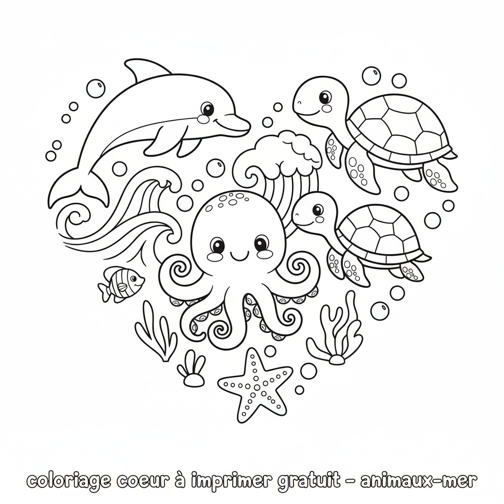 Coloriage coloriage coeur à imprimer gratuit 2