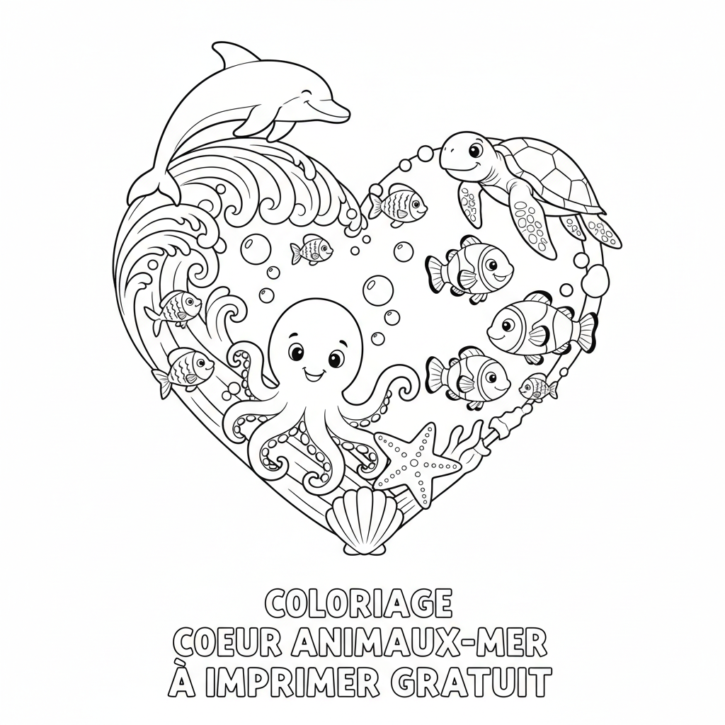 Coloriage coloriage coeur à imprimer gratuit 5