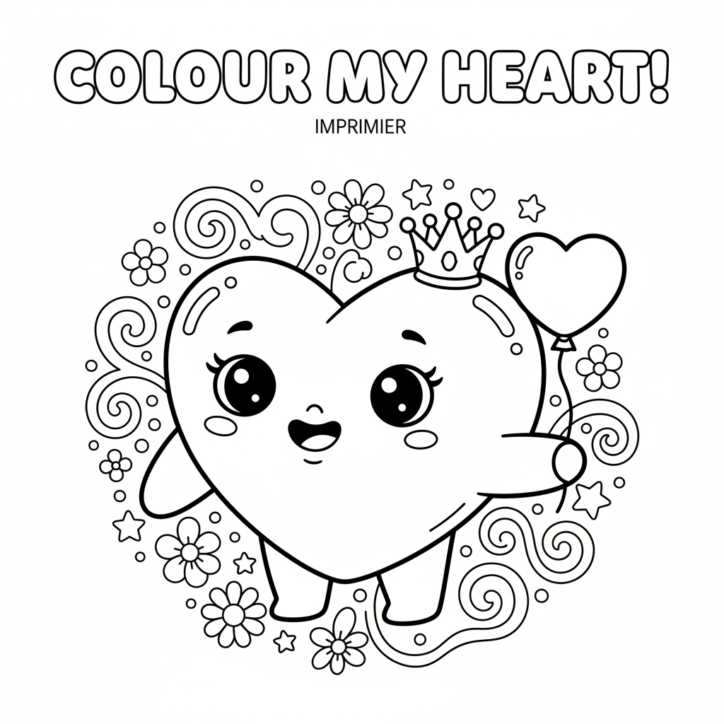 Coloriage coloriage coeur imprimer