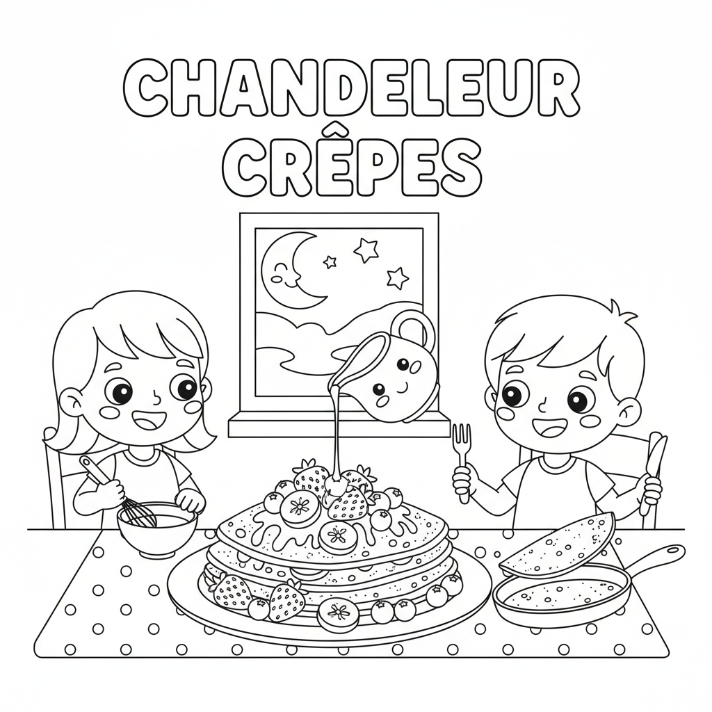 Coloriage coloriage crepes 2