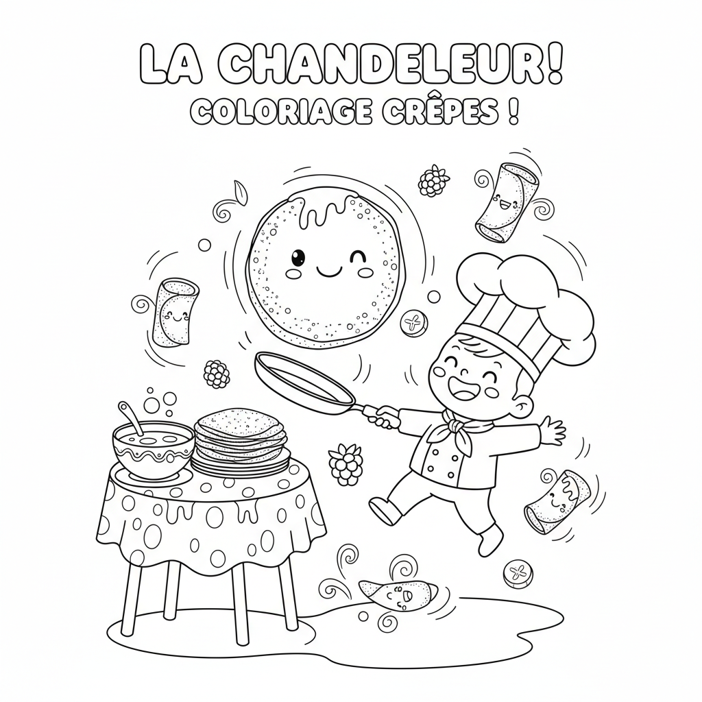 Coloriage coloriage crepes 5