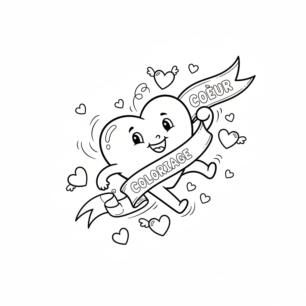Coloriage coloriage cœur 5