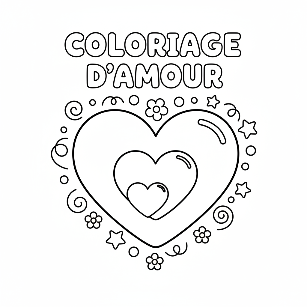 Coloriage coloriage d amour