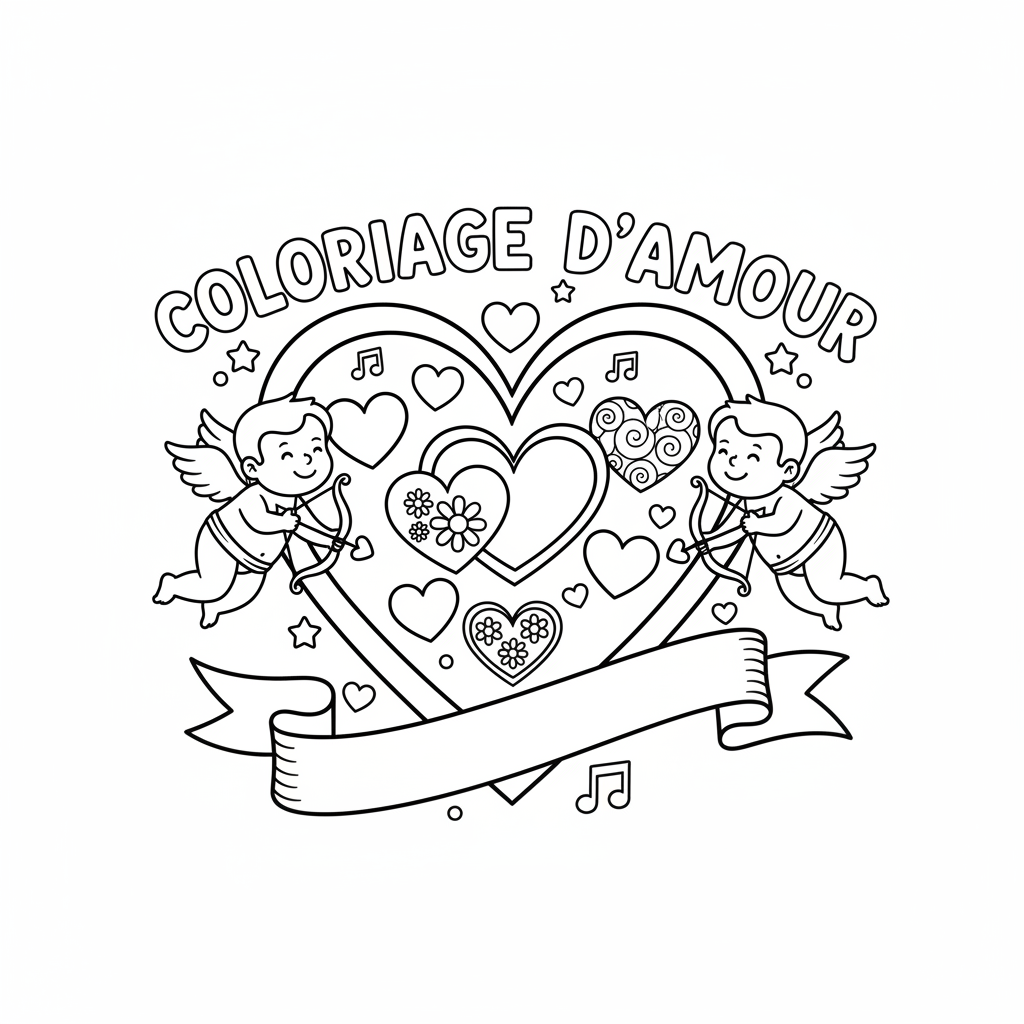 Coloriage coloriage d amour 2