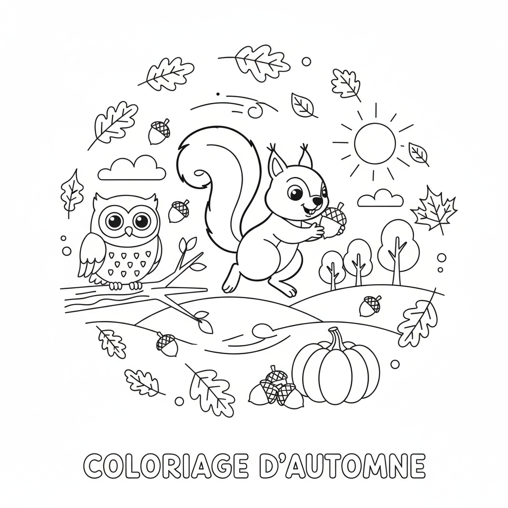 Coloriage coloriage d automne 5