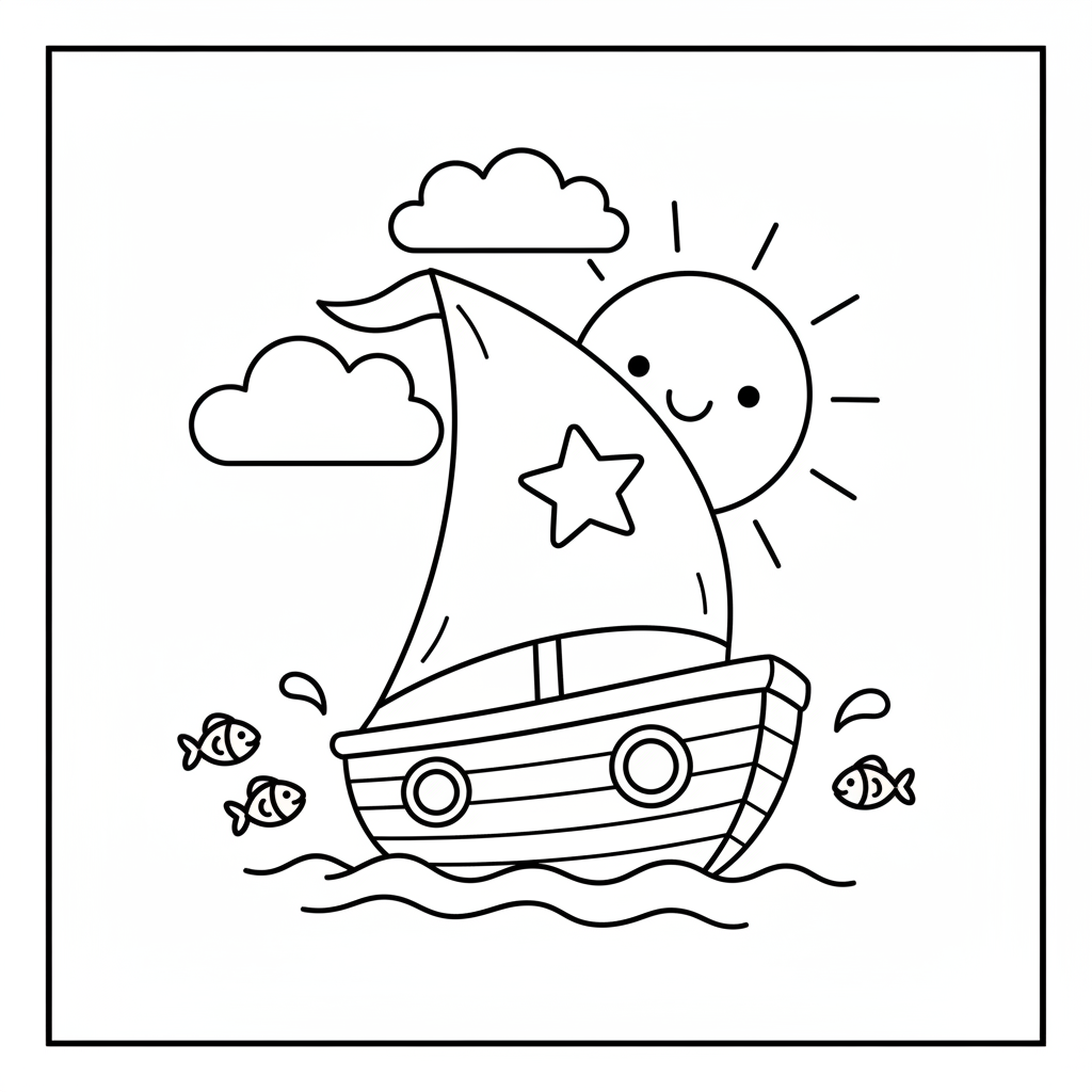 Coloriage coloriage d un bateau