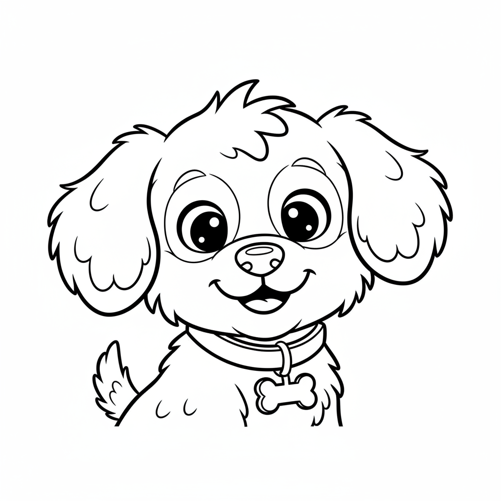 Coloriage coloriage d un chien 4