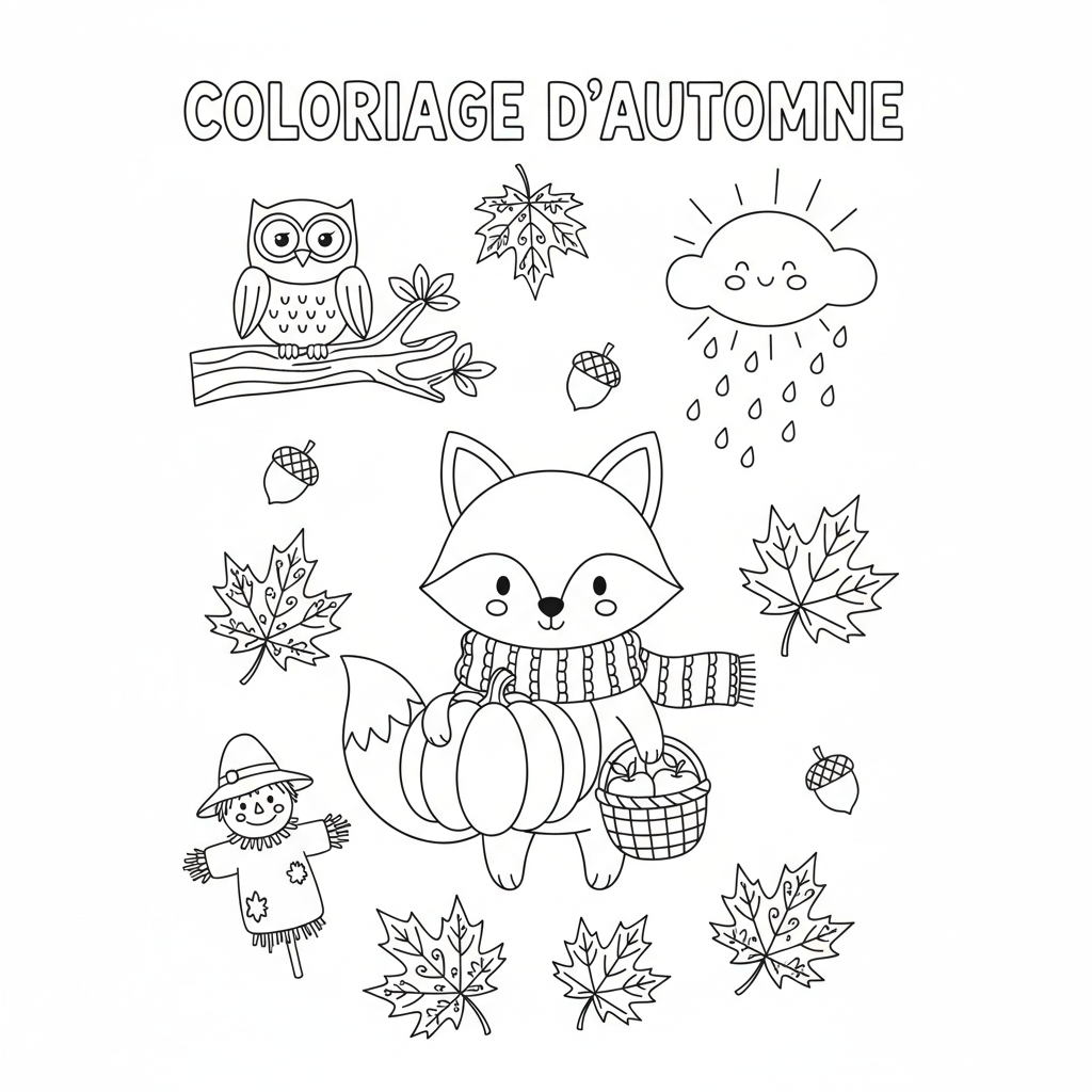 Coloriage coloriage d4automne