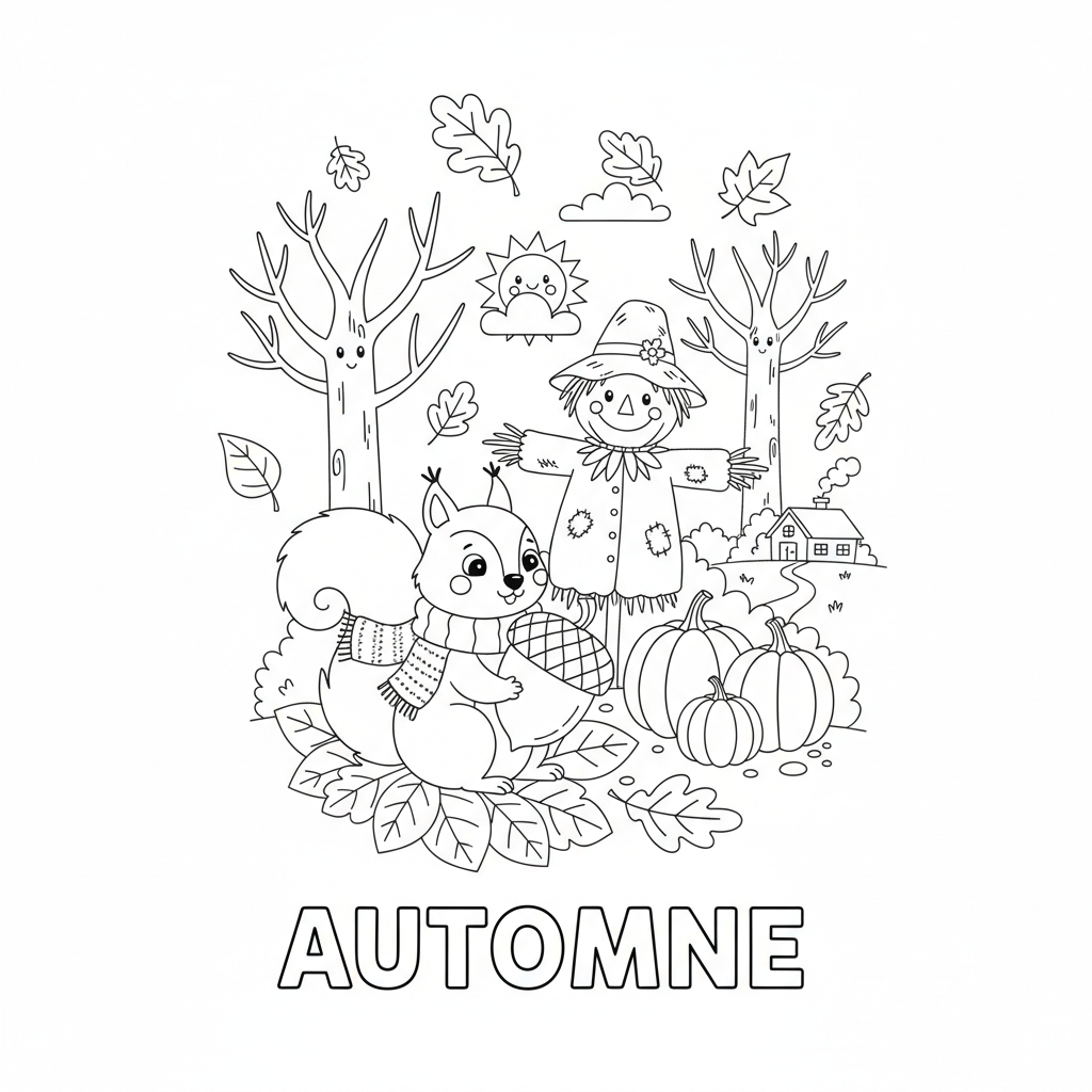 Coloriage coloriage d4automne 3