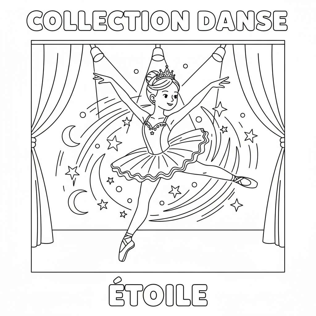Coloriage coloriage danseuse etoile 2