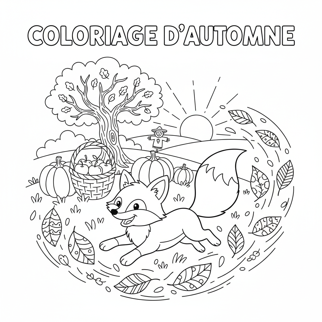 Coloriage coloriage d'automne 5