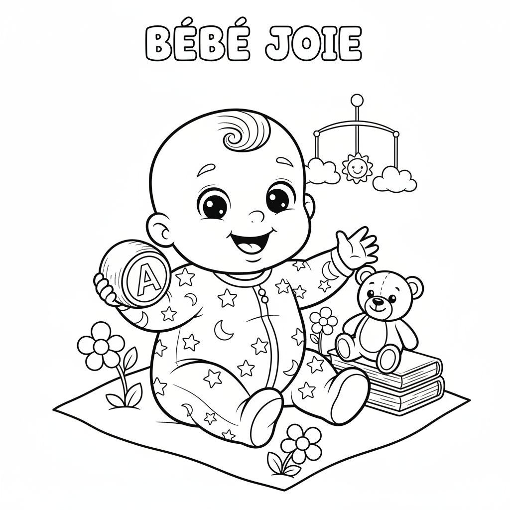 Coloriage coloriage de bebe 2