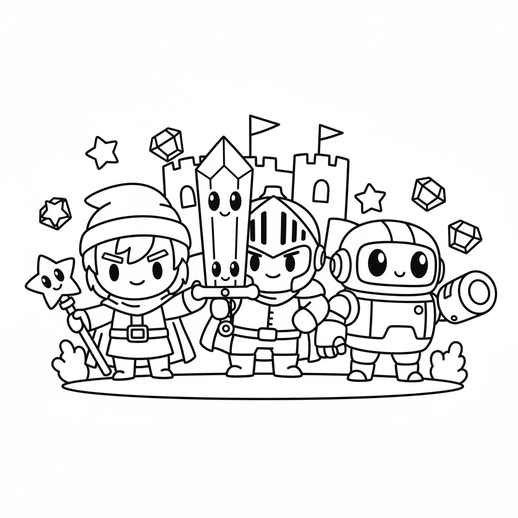 Coloriage coloriage de brawl stars