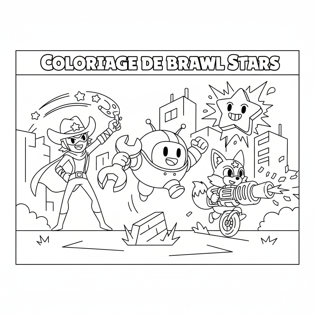 Coloriage coloriage de brawl stars 5