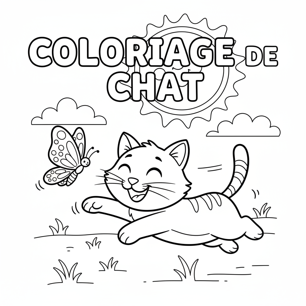 Coloriage coloriage de chat 5